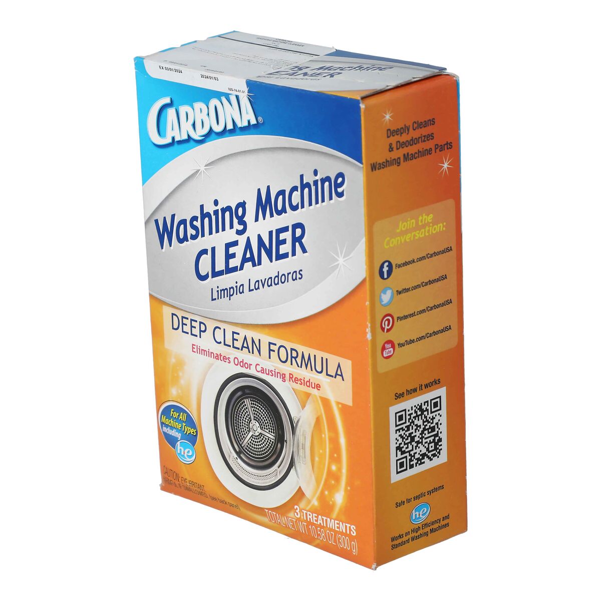 Carbona Washing Machine Cleaner 10.58oz CARBONA All Brands SACO Store